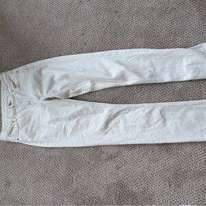 H&M Cream Straight Leg Jeans